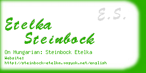 etelka steinbock business card